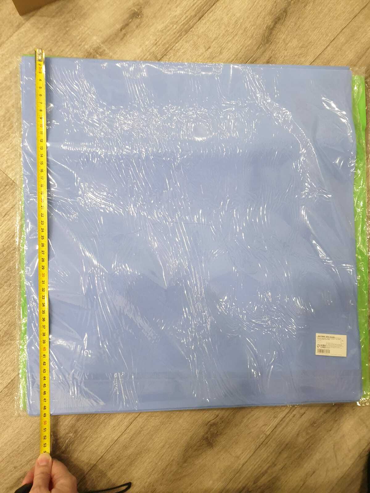 Фотография покупателя товара Фоамиран «Небесно-голубой», 1 мм, набор 10 листов, 50×50 см - Фото 2