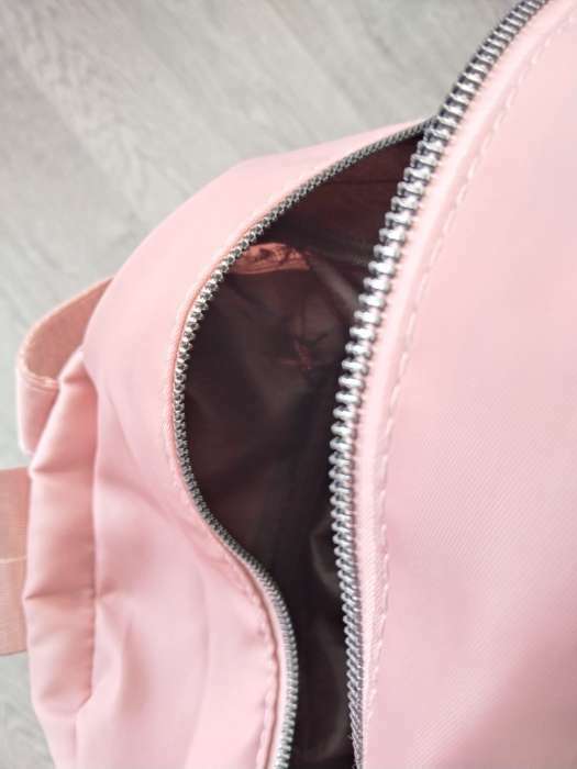 Фотография покупателя товара Рюкзак городской из текстиля на молнии, 2 наружных кармана, цвет розовый