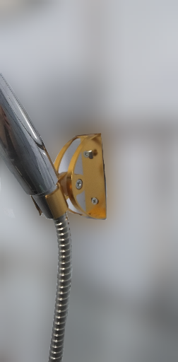 Фотография покупателя товара Держатель для душевой лейки ZEIN Z65, регулируемый, алюминий, золотой - Фото 5