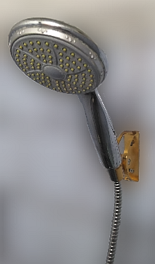 Фотография покупателя товара Держатель для душевой лейки ZEIN Z65, регулируемый, алюминий, золотой - Фото 2