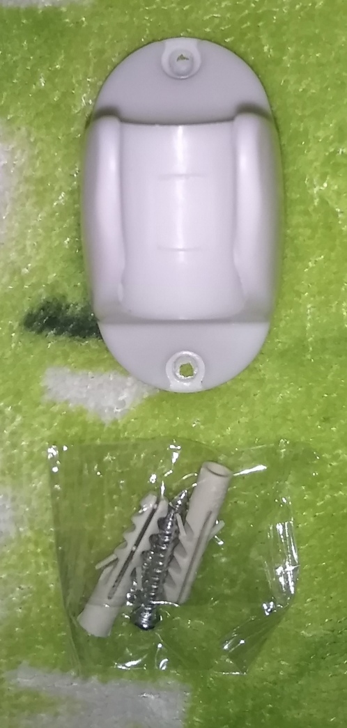 Фотография покупателя товара Держатель для душевой лейки ZEIN Z81, нерегулируемый, пластик, белый
