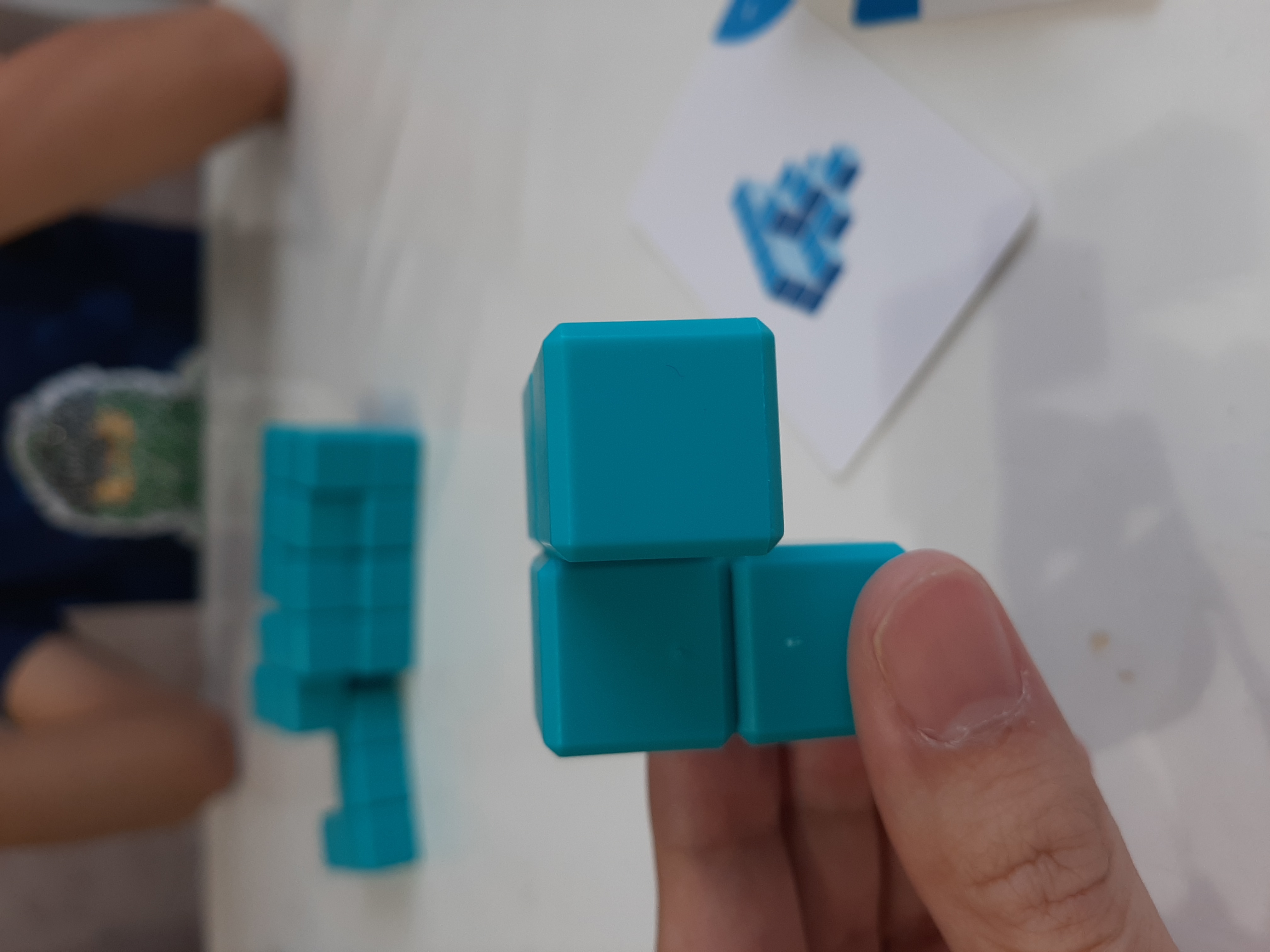 Фотография покупателя товара Игра головоломка «Синий куб», 7 объемных деталей - Фото 1