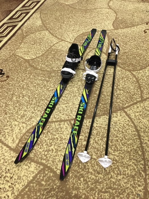 Фотография покупателя товара Лыжи подростковые «Ski Race» с палками, 140/105 см