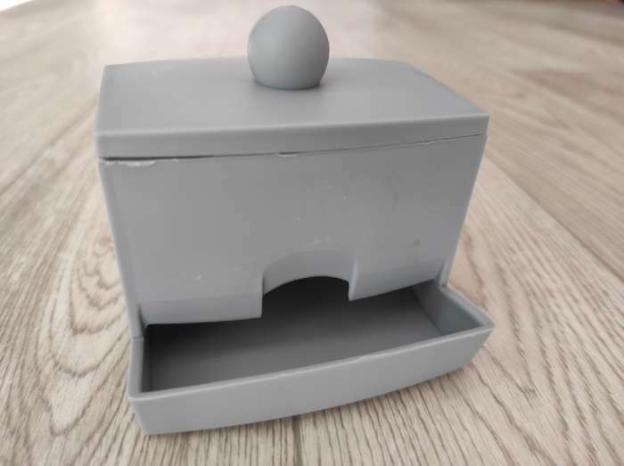 Фотография покупателя товара Органайзер для ватных палочек, с крышкой, 9×6.5×7.5 см, МИКС - Фото 3