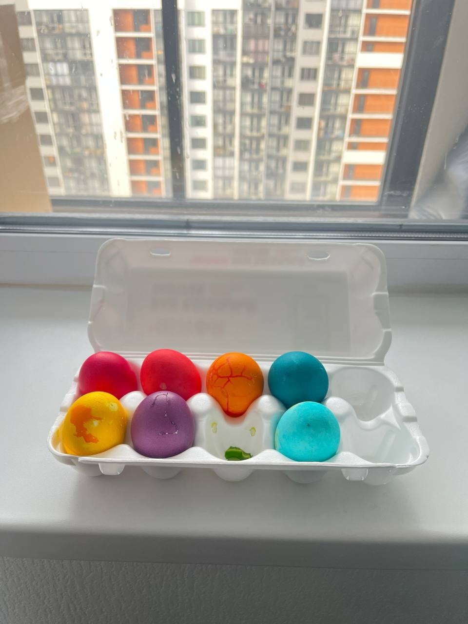 Фотография покупателя товара Пасхальный набор пасха «Гжель»: 2 красителя: красный, синий + наклейки для яиц - Фото 4