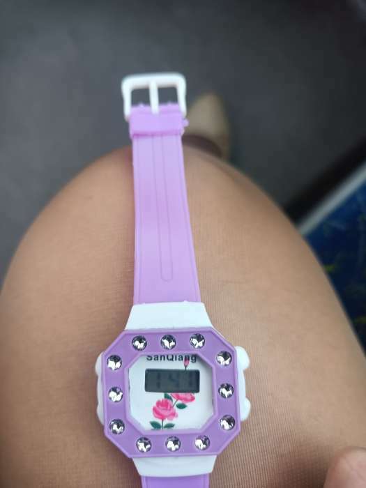 Фотография покупателя товара Часы наручные электронные детские, длина 20 см, микс