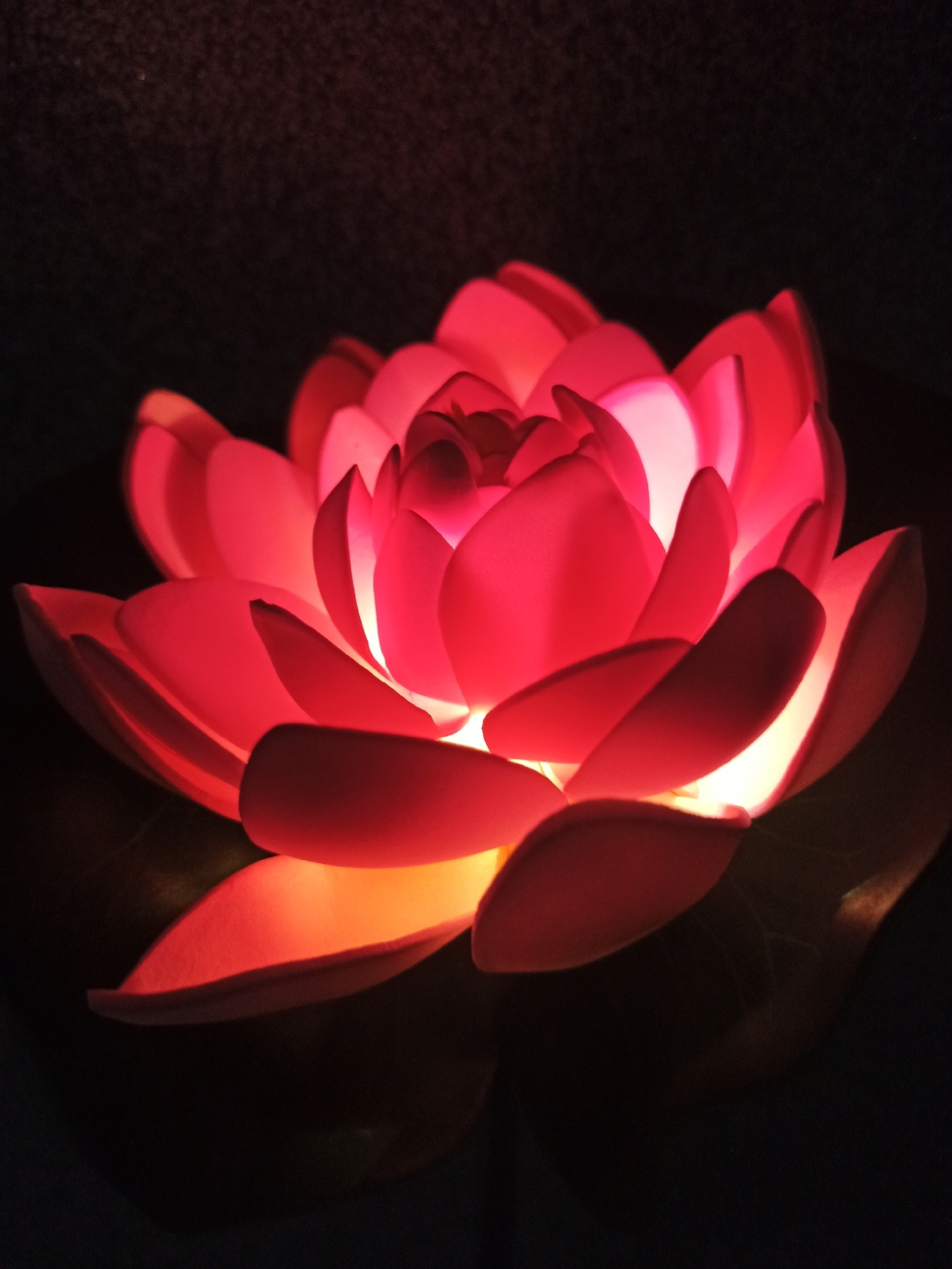 Фотография покупателя товара Садовый светильник на солнечной батарее «Лотос», 70 см, 1 LED, свечение тёплое белое - Фото 1