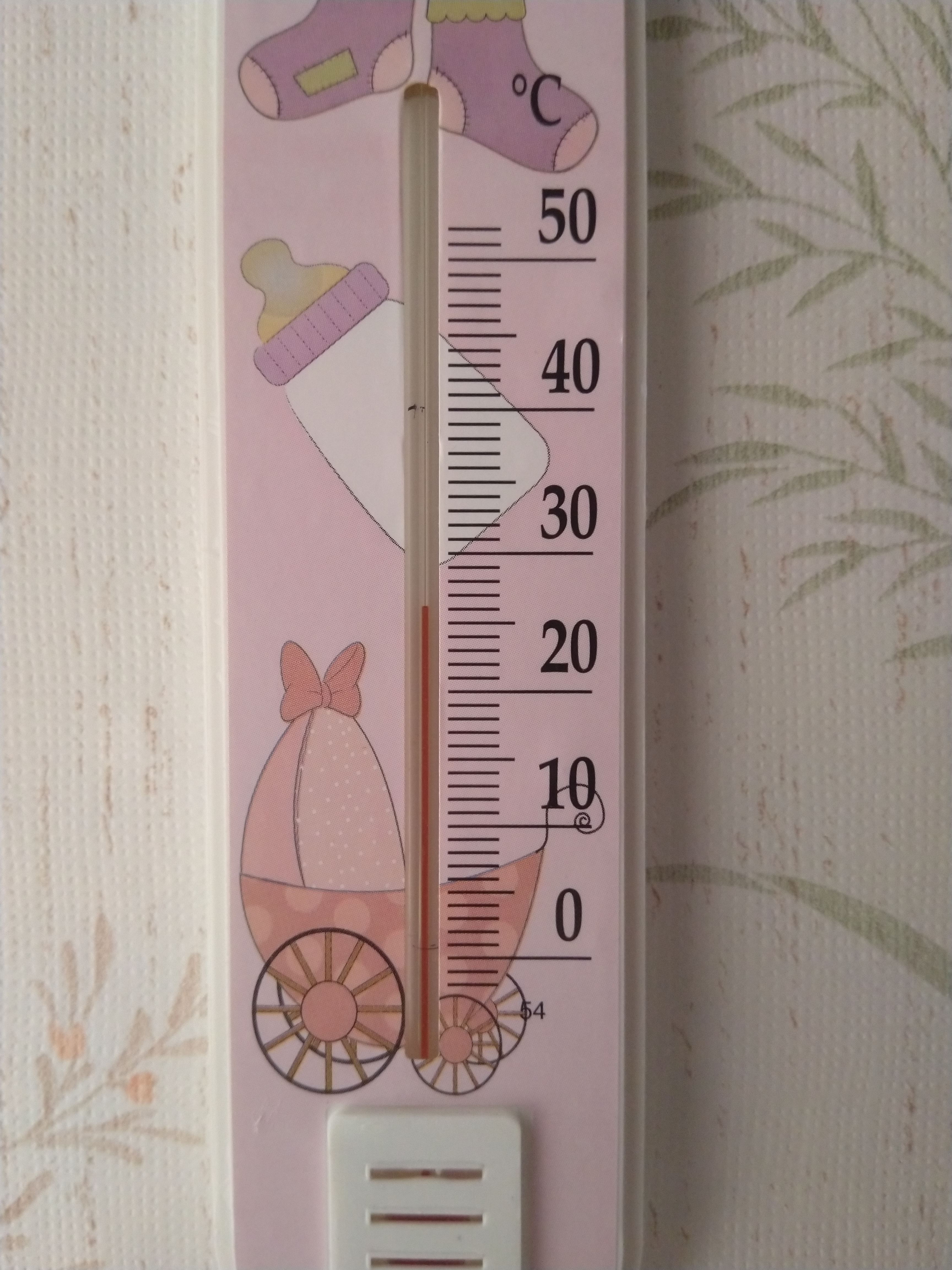Фотография покупателя товара Термометр комнатный детский «Коляска» - Фото 2