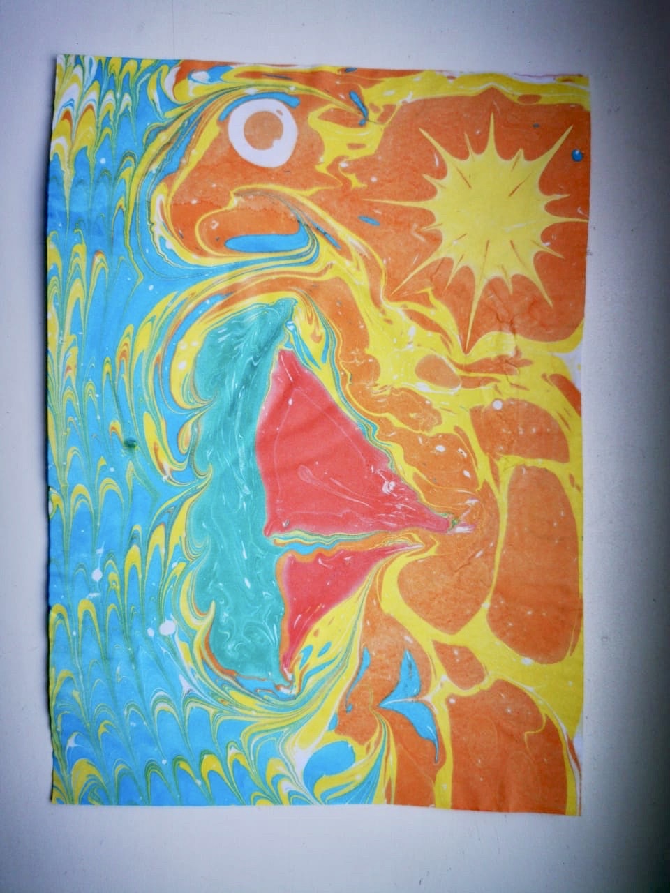 Фотография покупателя товара УЦЕНКА Набор для творчества. Рисование в технике ЭБРУ, 4 цв - Фото 2