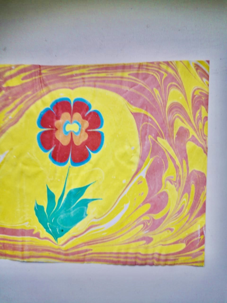 Фотография покупателя товара УЦЕНКА Набор для творчества. Рисование в технике ЭБРУ, 4 цв - Фото 3