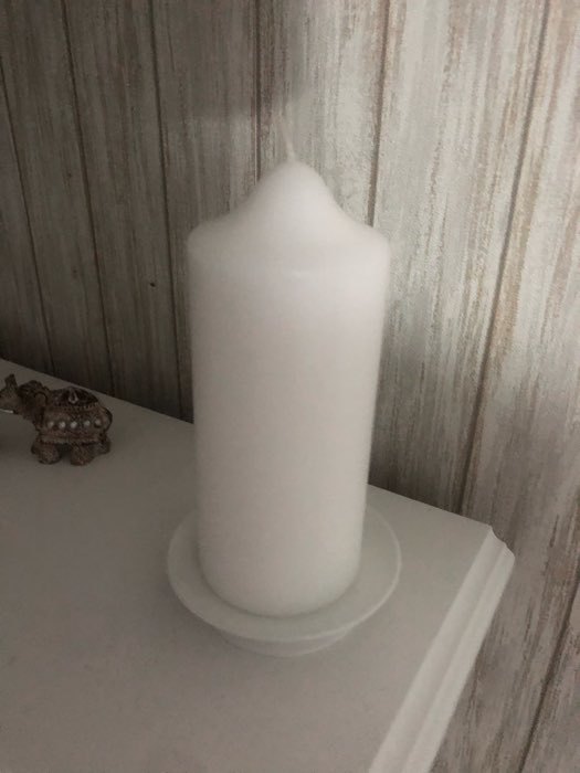 Фотография покупателя товара Подсвечник "Лотос" металл на 1 свечу, 7,5х2 см, белый - Фото 1