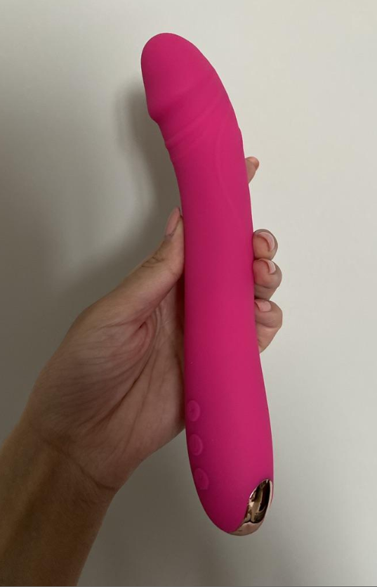 Фотография покупателя товара Вибратор реалистичной формы, со стимуляцией точки G, 22 х3,8 х3,1 см, розовый