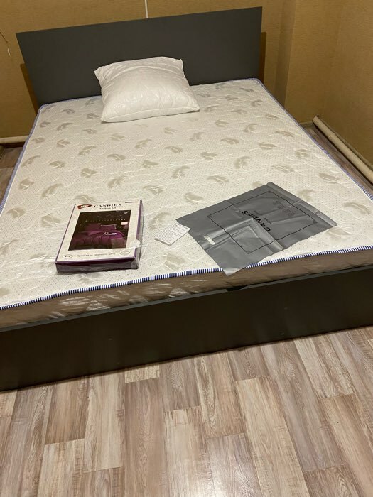 Фотография покупателя товара Кровать 900 с ящиками и основанием Мадера, с/м 900х2000, Белый - Фото 1