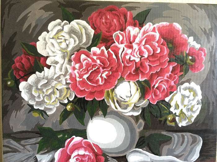 Фотография покупателя товара Картина по номерам «Пионы. Жанна Когай» 40 × 50 см, 24 цвета - Фото 3