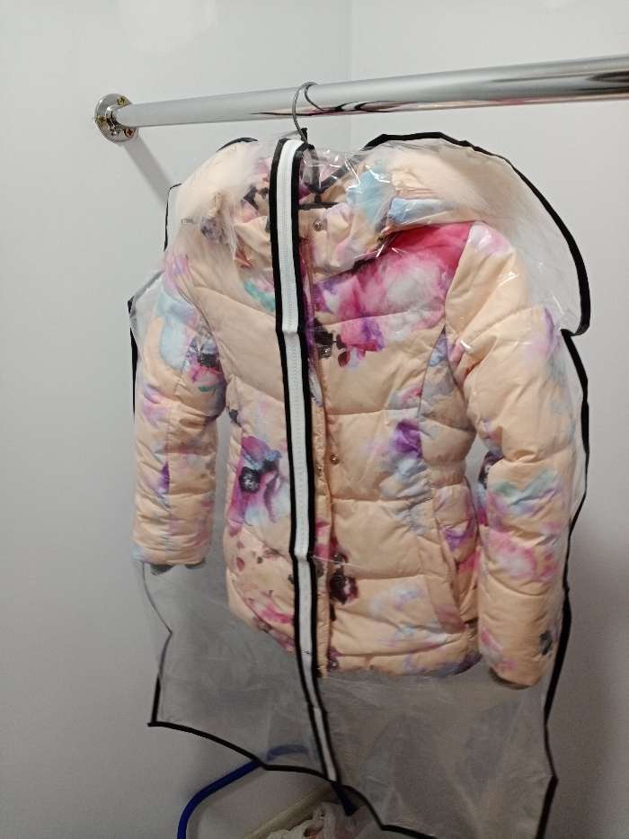 Фотография покупателя товара Чехол для одежды Доляна, 60×90 см, PEVA, прозрачный - Фото 1