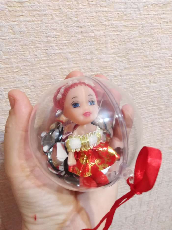 Фотография покупателя товара Куколка в шаре «Самой чудесной», цвета МИКС - Фото 1