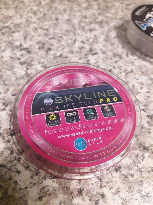Фотография покупателя товара Леска зимняя Sprut SKYLINE Fluorocarbon Composition IceTech PRO, диаметр 0.125 мм, тест 3.05 кг, 50 м, цвет розовый - Фото 1