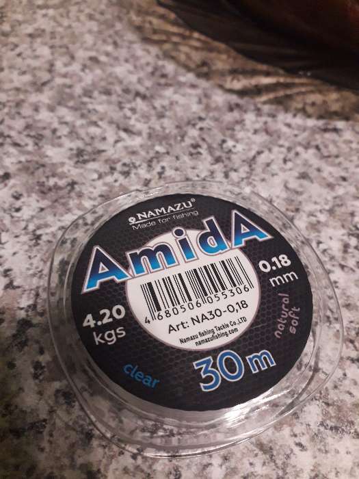 Фотография покупателя товара Леска Namazu Amida, диаметр 0.1 мм, тест 1.50 кг, 30 м (уп. 10 шт.) - Фото 1