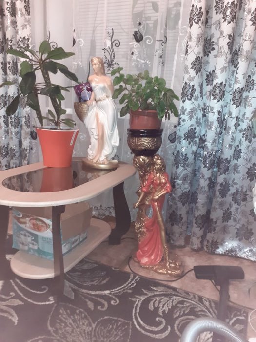 Фотография покупателя товара Фигура с кашпо "Девушка Диана" бронза-красный, 2 л / 24х79х36см - Фото 1