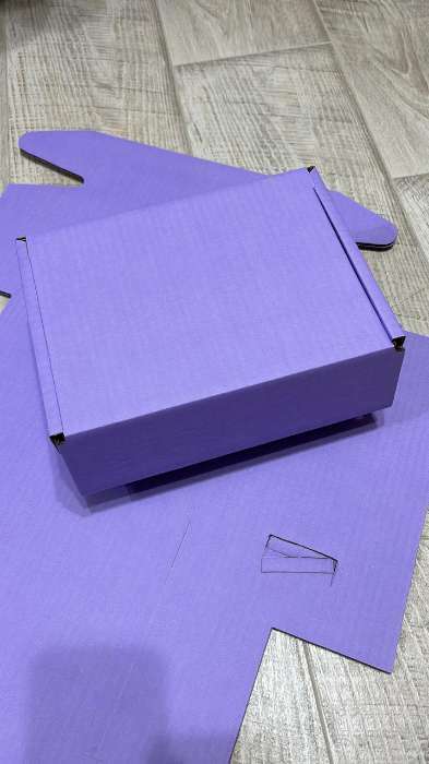 Фотография покупателя товара Коробка самосборная, лаванда, 22 х 16,5 х 10 см - Фото 1