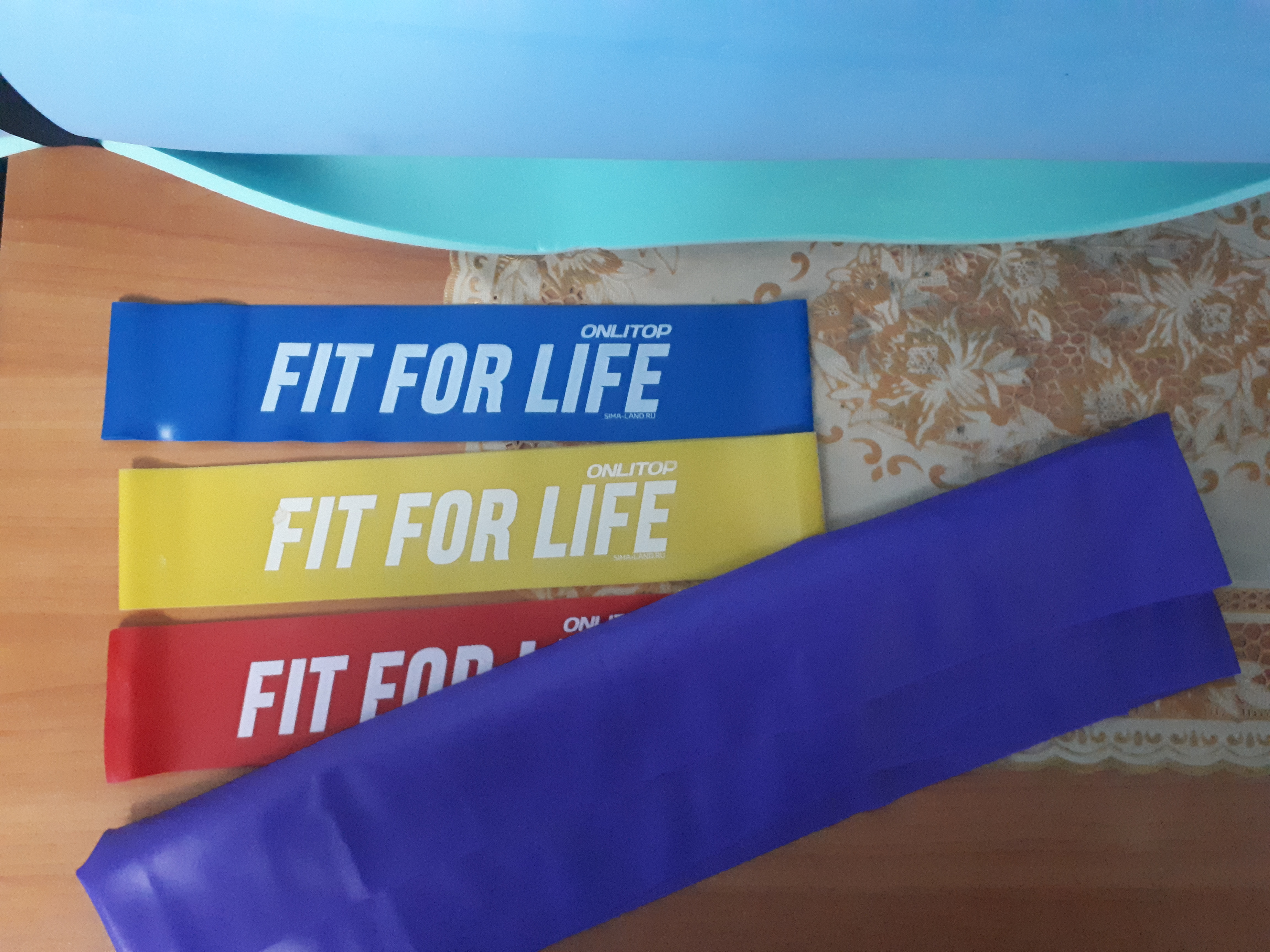 Фотография покупателя товара Фитнес-набор ONLITOP Fitness time: лента-эспандер, набор резинок, инструкция, 10,3×6,8 см - Фото 1
