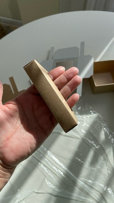 Фотография покупателя товара Коробка складная, крышка-дно,с окном, крафт, 10 х 10 х 5 см - Фото 5