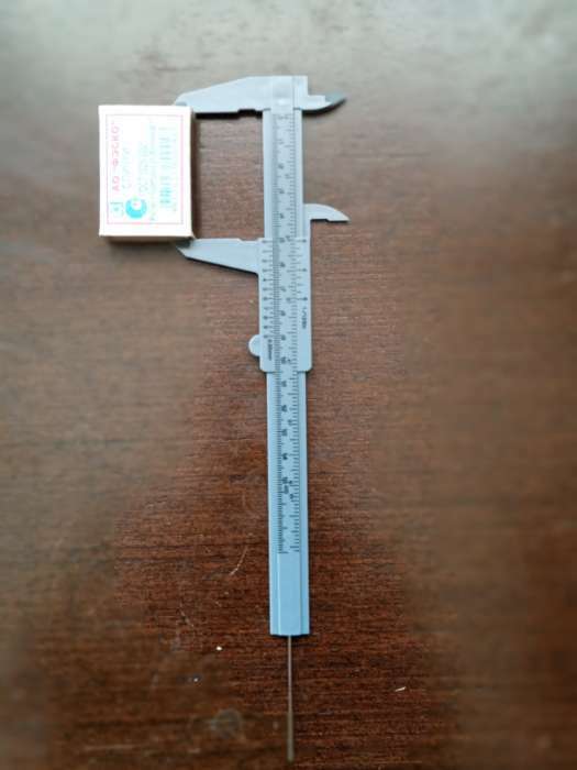 Фотография покупателя товара Штангенциркуль ЛОМ, с глубиномером, цена деления 0.05 мм, пластиковый, 150 мм