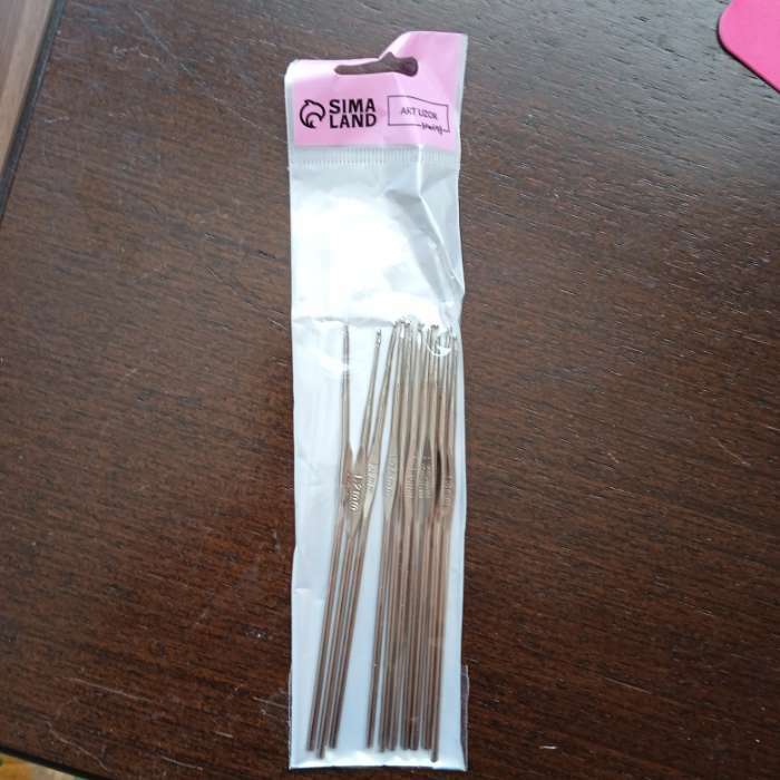 Фотография покупателя товара Набор крючков для вязания, d = 1-1,9 мм, 12 см, 10 шт - Фото 1