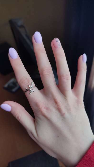 Фотография покупателя товара Кольцо безразмерное «Ветви», цвет серебро - Фото 1