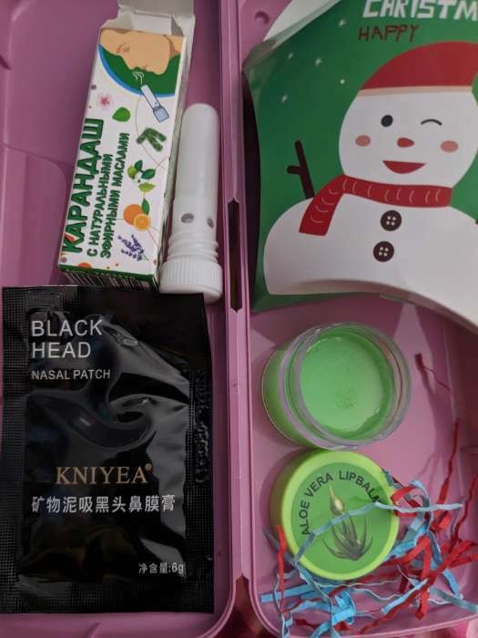 Фотография покупателя товара Подарочный новогодний набор №4: ингалятор, бальзам для губ и маска для лица - Фото 5