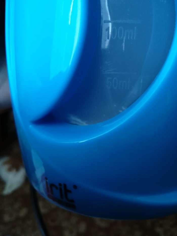 Фотография покупателя товара Отпариватель Irit IR-2314, ручной, 800 Вт, 200 мл, 25 г/мин, синий - Фото 5