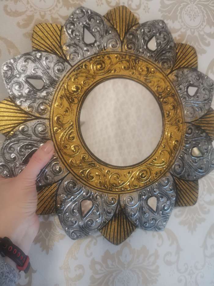 Фотография покупателя товара Панно зеркальное "Цветок" 40х1х40 см - Фото 3