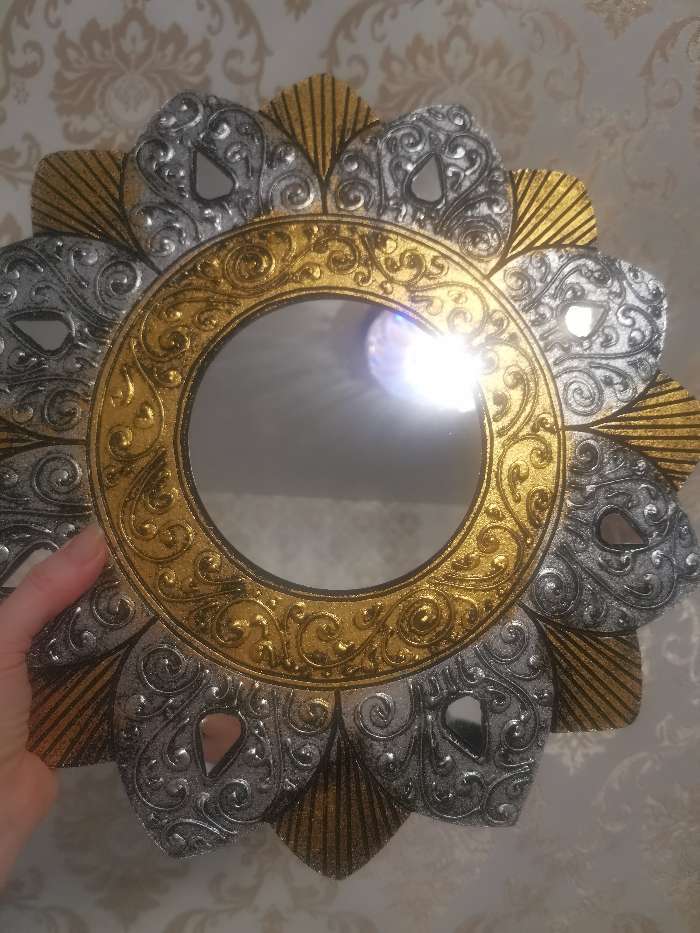 Фотография покупателя товара Панно зеркальное "Цветок" 40х1х40 см - Фото 4