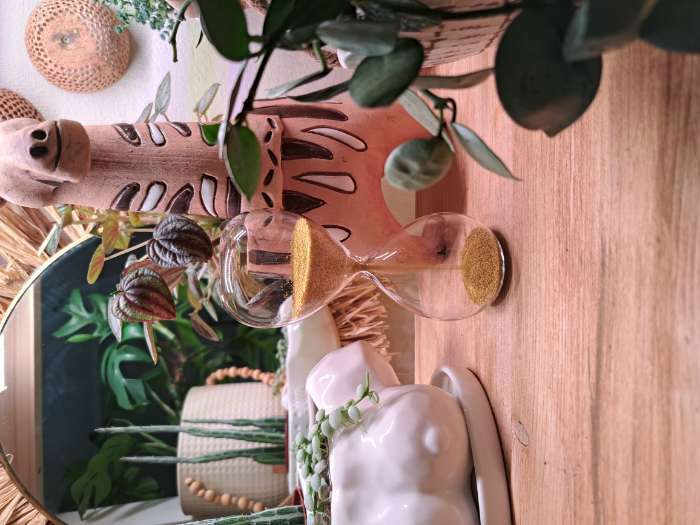 Фотография покупателя товара Часы песочные «Витани», сувенирные, 5×12.5 см, золотой песок - Фото 1