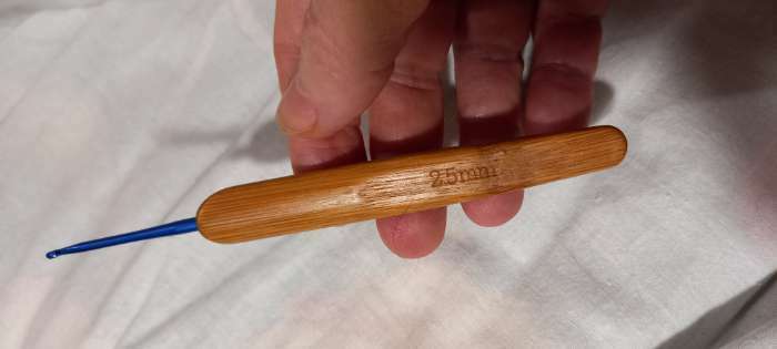 Фотография покупателя товара Набор крючков для вязания, с бамбуковыми ручками, d = 2-6 мм, 13,5 см, 9 шт - Фото 1