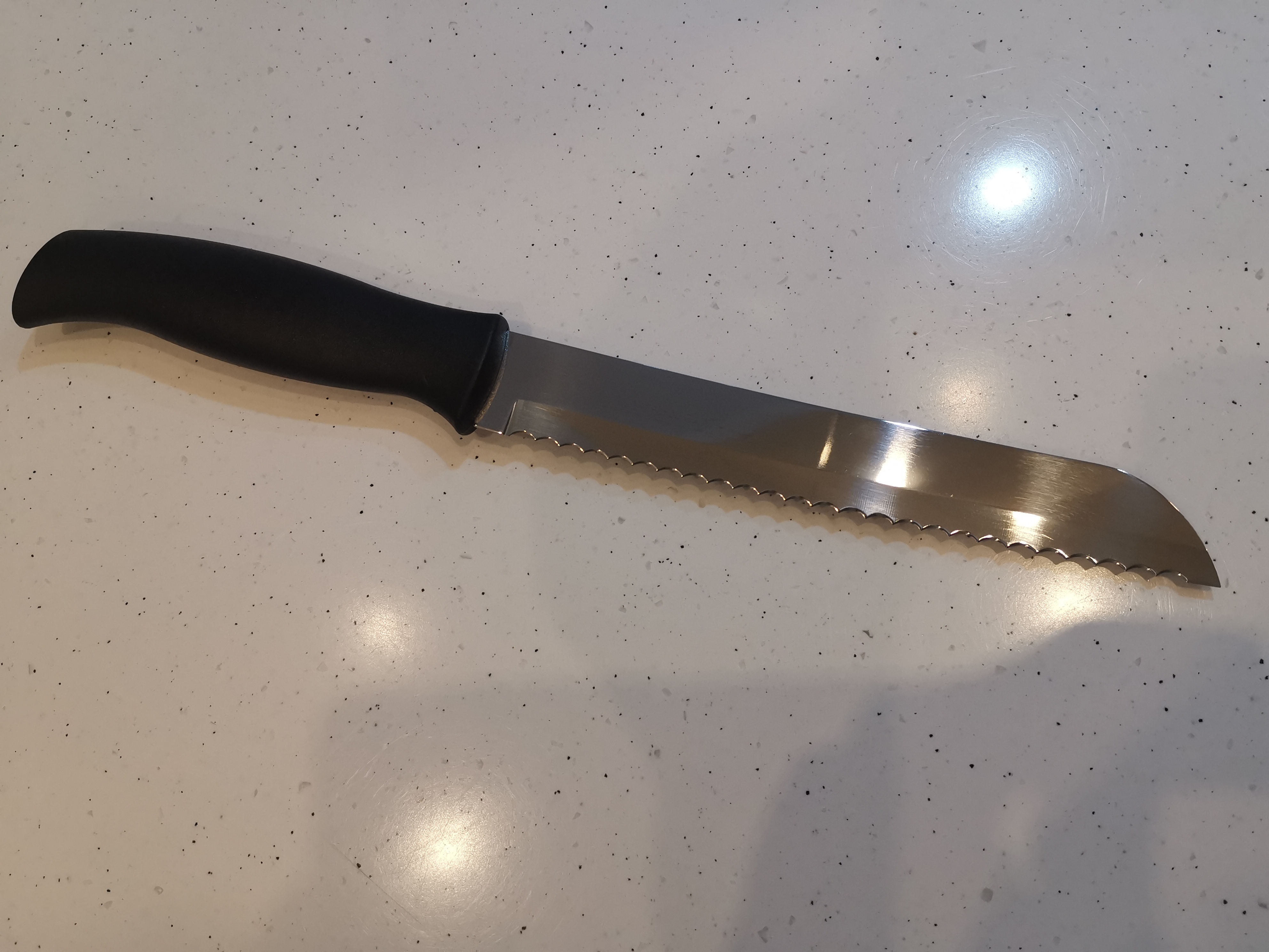Фотография покупателя товара Нож кухонный для хлеба Athus, лезвие 17,5 см, сталь AISI 420 - Фото 3