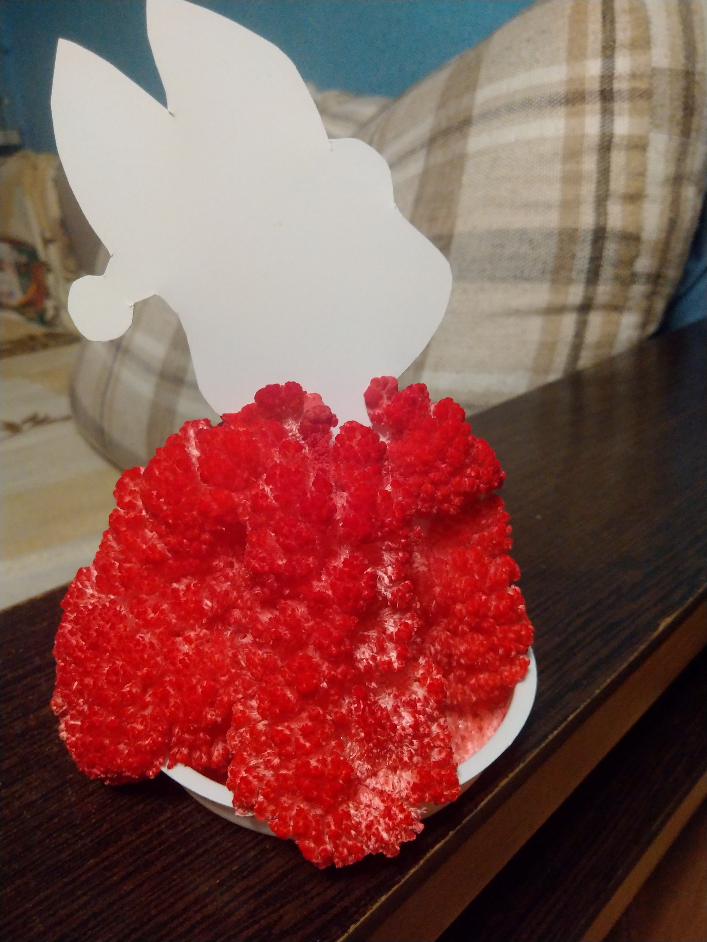 Фотография покупателя товара Набор для творчества «Лучистые кристаллы»: Зайчик в колпачке, цвет малиновый - Фото 2