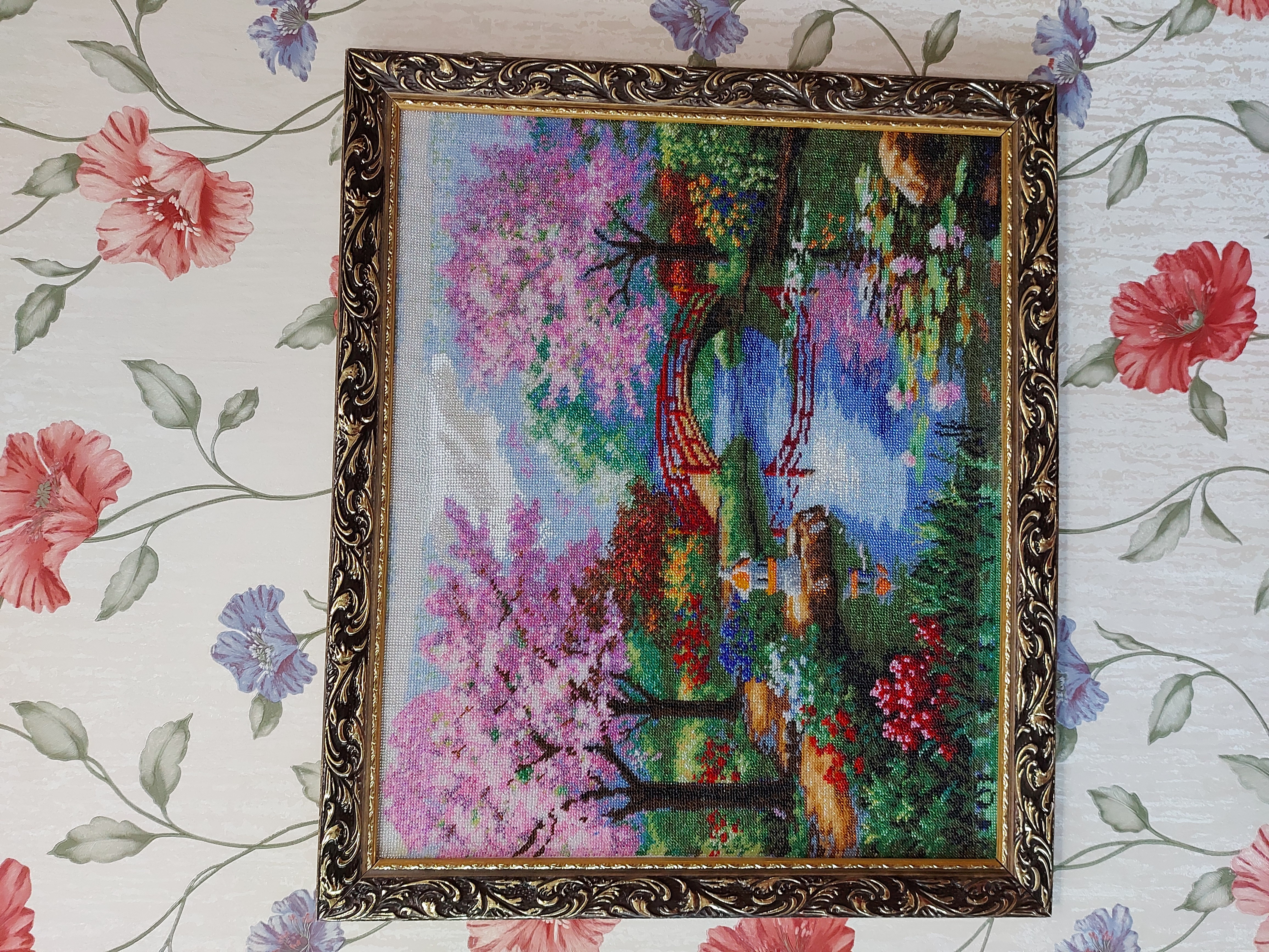 Фотография покупателя товара Рама для картин (зеркал) 50 х 60 х 4 см, дерево "Версаль", золотая - Фото 1