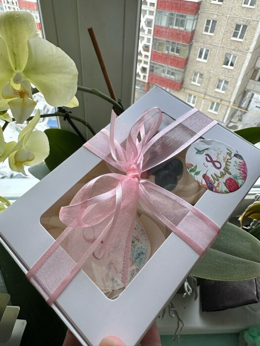 Фотография покупателя товара Лента декоративная, капроновая/атласная, 18 мм, 18 ± 1 м, цвет розовый - Фото 1