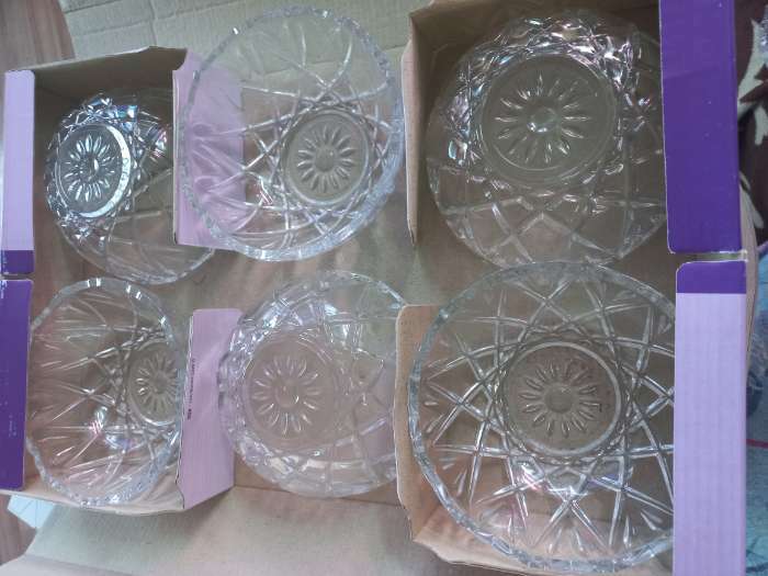 Фотография покупателя товара Набор стеклянных салатников "Оркиде", 6 шт, 300 мл, Иран - Фото 1