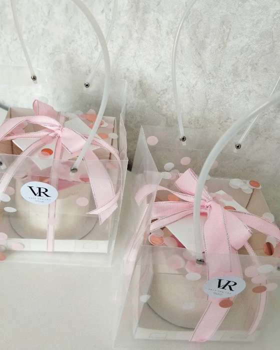 Фотография покупателя товара Пакет подарочный с квадратным дном, прозрачный, 31×30×31 см - Фото 21