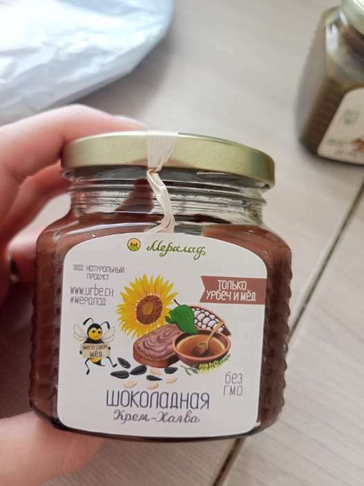 Фотография покупателя товара Урбеч «Крем-халва шоколадная», 230 г - Фото 1
