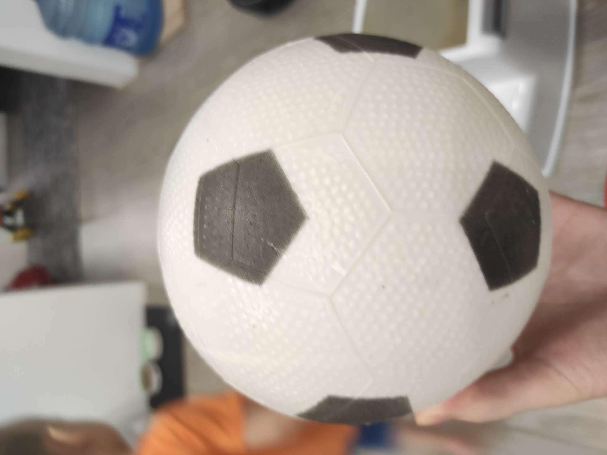 Фотография покупателя товара Мяч детский ZABIAKA «Футбол», d=16 см, 70 г - Фото 3