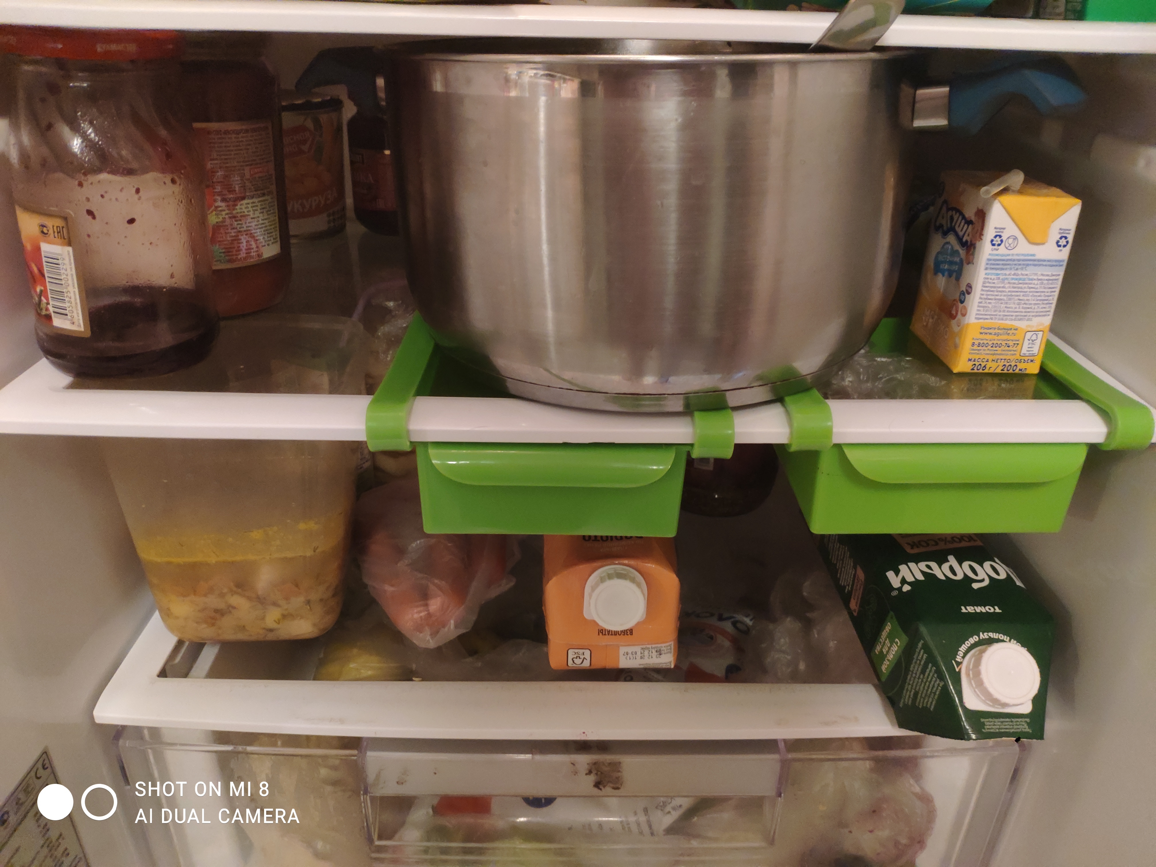 Фотография покупателя товара Полка подвесная в холодильник, 16,5×16×8 см, цвет МИКС - Фото 13
