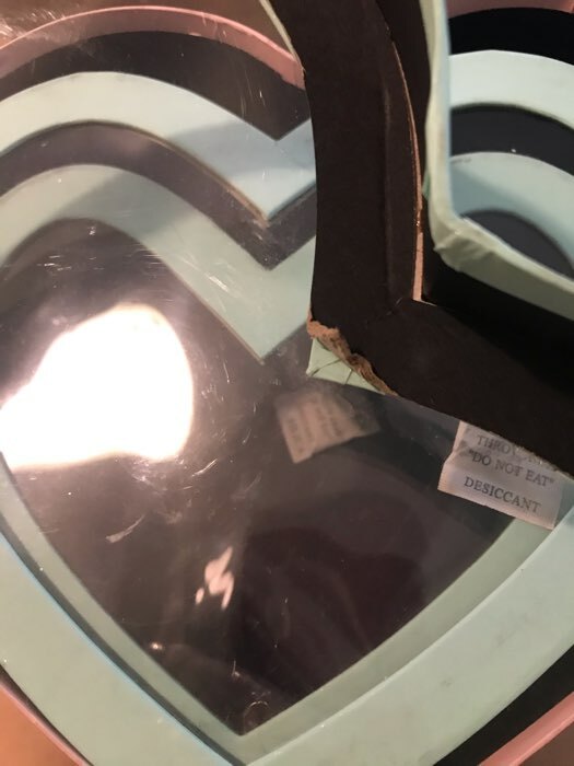 Фотография покупателя товара Набор коробок в форме сердца 3 в 1 "Сердце" с окном, голубой, 29 х 27 х 12 - 21 х 19 х 10 см