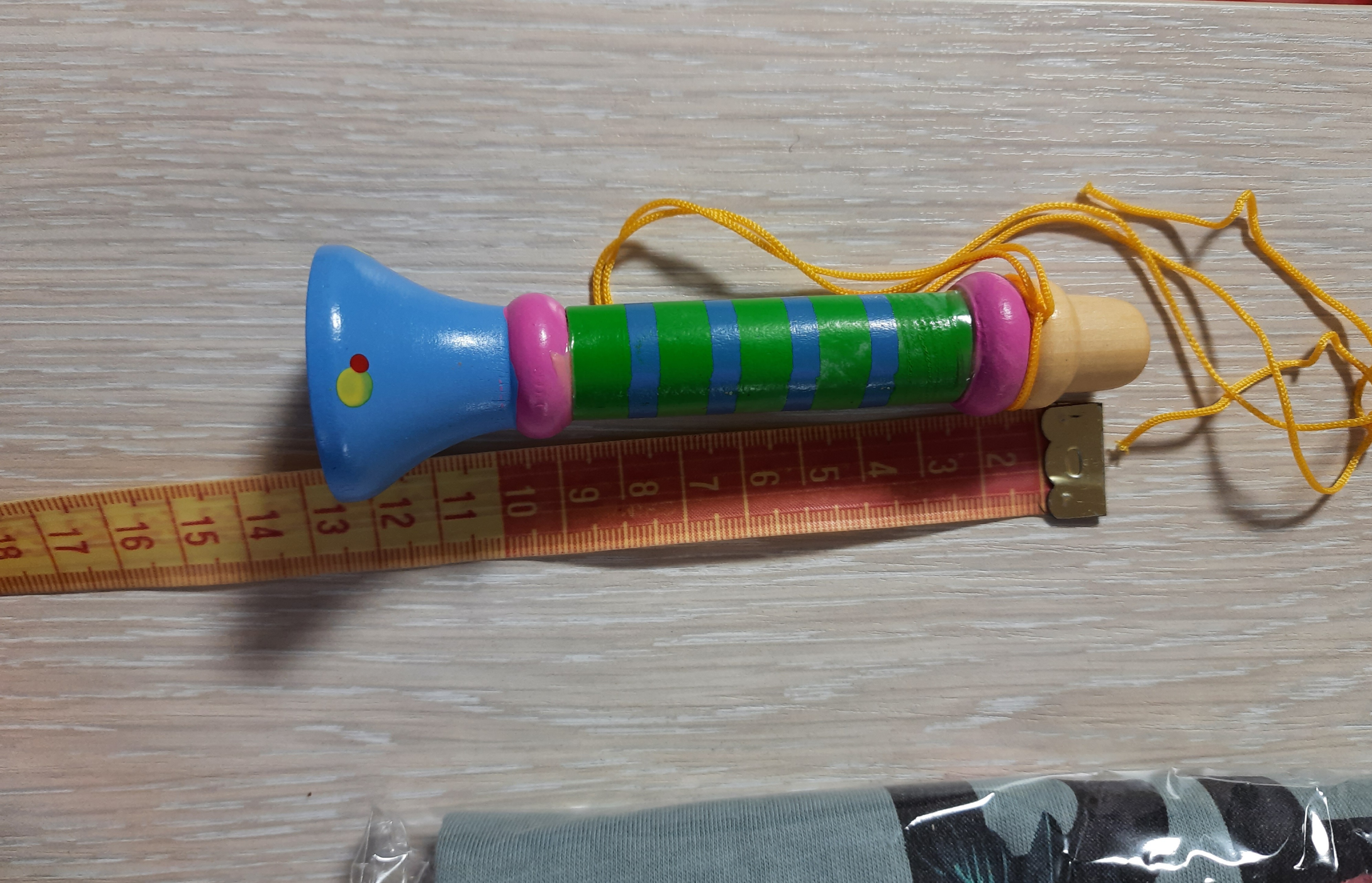 Фотография покупателя товара Музыкальная игрушка «Дудочка на веревочке», высокая, цвета МИКС - Фото 8