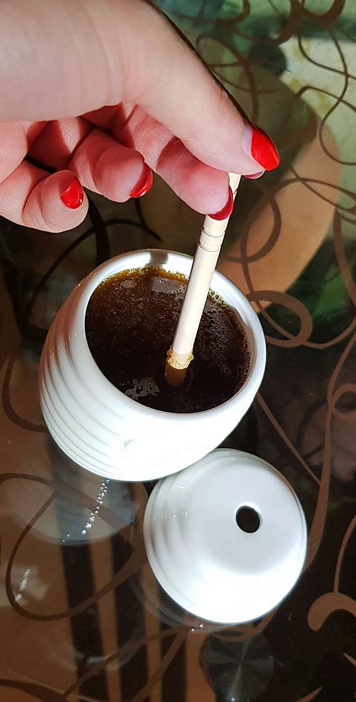 Фотография покупателя товара Ёмкость фарфоровая для мёда с ложкой BellaTenero, 300 мл, цвет белый