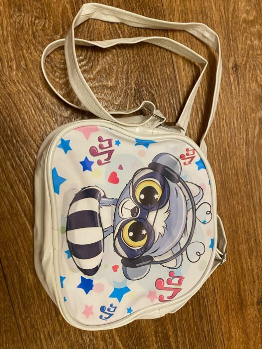 Фотография покупателя товара Сумка детская, отдел на молнии, регулируемый ремень, цвет белый - Фото 2