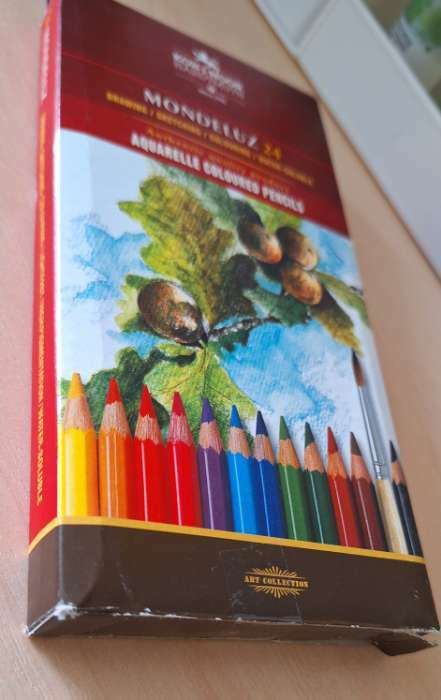 Фотография покупателя товара Карандаши акварельные набор 24 цвета, Koh-I-Noor Mondeluz 3718 - Фото 1