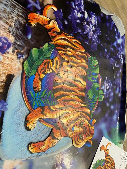 Фотография покупателя товара Деревянный пазл «Бенгальский тигр» + календарь - Фото 1